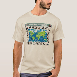 Vulturen van de Wereldkaart T-shirt