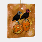 Vultures Celebrate Halloween! Keramisch Ornament (Rechts)