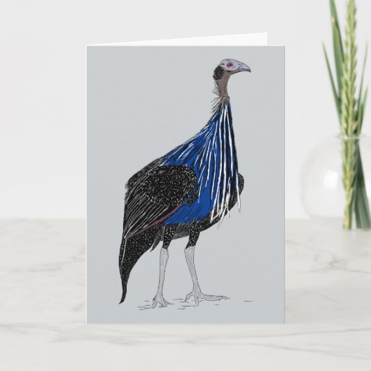 Vulturine Guineafowl Bedankkaart (Voorkant)