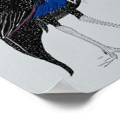 Vulturine Guineafowl Poster (Hoek)