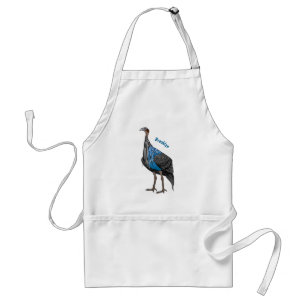Vulturine parelhoen vogel cartoon illustratie  standaard schort