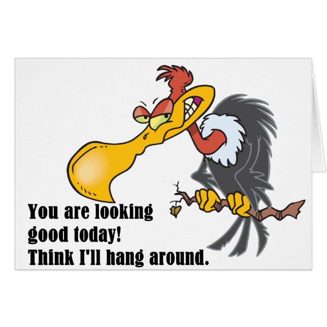 Vultuur: Je ziet er goed uit vandaag. (Voorkant Horizontaal)