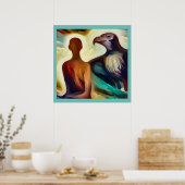 Vultuur van gedistilleerde dieren 2 poster (Keuken)