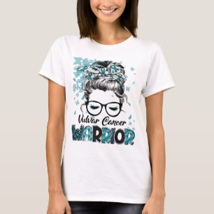 Vulvaire Kanker Strijder Vrouwen Meisje Overlevend T-shirt