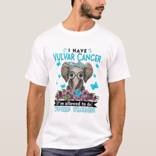 Vulvar Cancer Awareness Month Ribbon Giften T-shirt