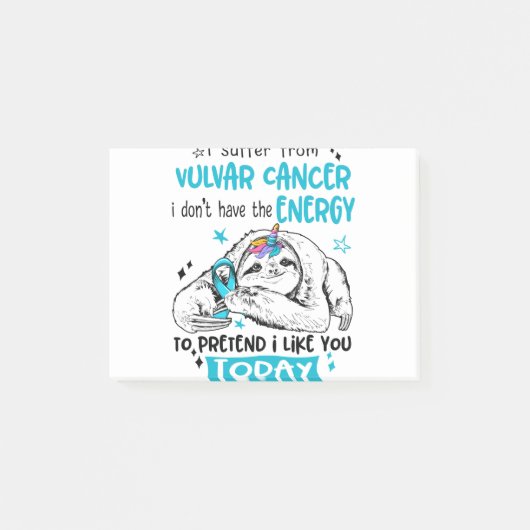 Vulvar Cancer Awareness Month Ribbon Gifts Post-it® Notes (Voorkant)