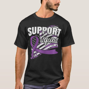 Vulvar Cancer Support Squad USA Flag Awaren T-shirt