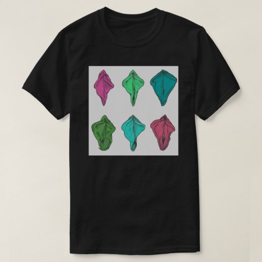 Vulvas Art Print T-shirt (Design voorkant)