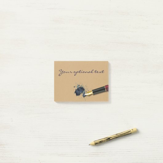 Vulvulvulpen met inktbundel post-it® notes (Op bureau)