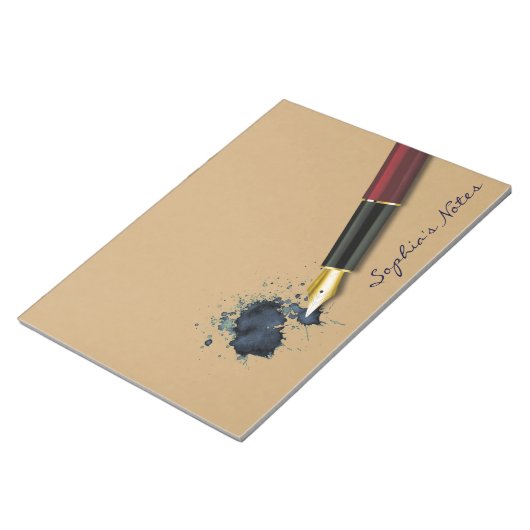 Vulvulvulpen met inktsleuf - Notitieblok (Schuin)