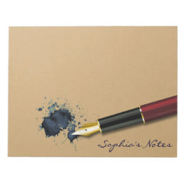 Vulvulvulpen met inktsleuf - Notitieblok