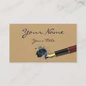 Vulvulvulpen met inktsleuf - Visitekaartje (Voorkant)