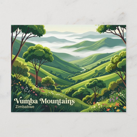 Vumba-bergen Zimbabwe Briefkaart (Voorkant)