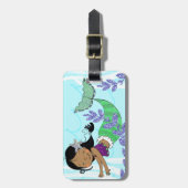 Vun Aangepast Bagagelabel voor Zeemeermin (Voorkant verticaal)