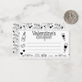 Vun aangepaste Valentijn/Jubileum paar coupons Notitiekaartje (Voorkant / Achterkant in situ)