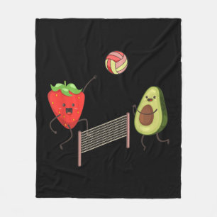 Vun Avocado-T-shirt voor volleyball-cadeau Fleece Deken