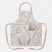 Vun bakken en koken gereedschap Grijs Schort (Voorkant)