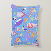 Vun Beach Blue Accent Pillow Kussen (Achterkant (Verticaal))