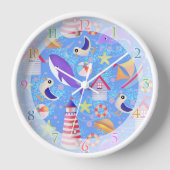 Vun Beach Blue Clock (Voorkant)