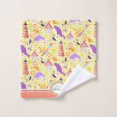 Vun Beach Yellow Bath Towel set Bad Handdoek (Wasdoekje)