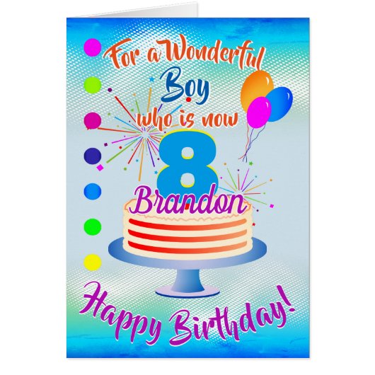 VUN BIRTHDAY BOY - BLUE / BLUE PERSONALISEERD (Voorkant)