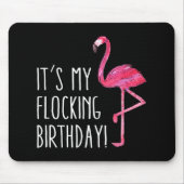 Vun Birthday Mannen Vrouwen Roze Waterverf Flaming Muismat (Voorkant)