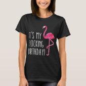 Vun Birthday Mannen Vrouwen Roze Waterverf Flaming T-shirt (Voorkant)