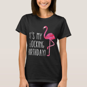 Vun Birthday Mannen Vrouwen Roze Waterverf Flaming T-shirt