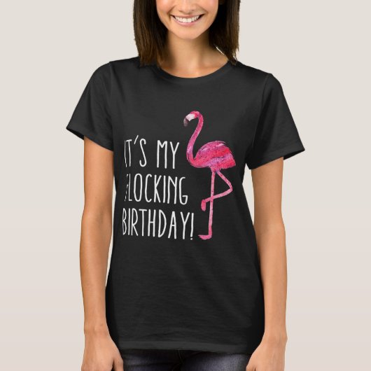 Vun Birthday Mannen Vrouwen Roze Waterverf Flaming T-shirt (Voorkant)