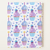 Vun blauw en Paarse sneeuw- en bekerkkanton Planner (Achterkant)