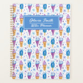 Vun blauw en Paarse sneeuw en ijskap Planner (Voorkant)