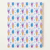 Vun blauw en Paarse sneeuw en ijskap Planner (Achterkant)
