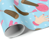 Vun Blauw spatpapier voor verpakkingsdoeleinden Cadeaupapier (Rol Hoek)