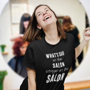 Vun Citaat wat in de Witte Tekst van de Salon zei T-shirt