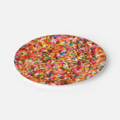 Vun Cool Meerkleurige Snoepjes snoepjes Papieren Bordje (Gekanteld)
