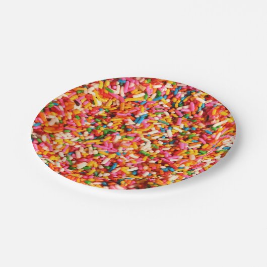 Vun Cool Meerkleurige Snoepjes snoepjes Papieren Bordje (Gekanteld)