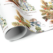 Vun Cute Mice-kerstboomnaam Cadeaupapier (Rol Hoek)