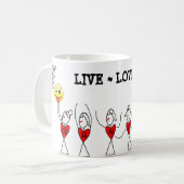 Vun de Spelers Netball van de Figuur van de Vonk Koffiemok (Voorkant links)