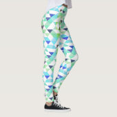 vun driehoeken van blauw en groen leggings (Rechts)