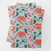 Vun- en kerstinpakpapier inpakpapier vel (In situ)