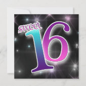 Vun en kleurrijk zoete 16e verjaardag kaart (Voorkant)