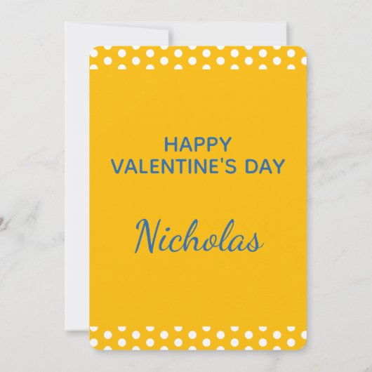 Vun en kleurrijke cartoon Cactus in de Valentijn Kaart (Achterkant)