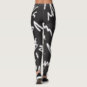 Vun en modern zwart-wit leggings (Achterkant)