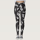 Vun en modern zwart-wit leggings (Voorkant)