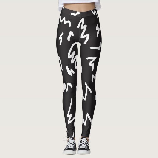 Vun en modern zwart-wit leggings (Voorkant)