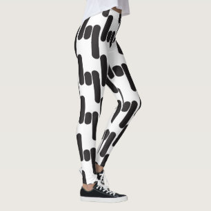 Vun en modern zwart-wit leggings