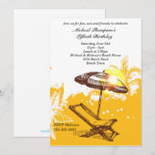 Vun en Sun Beach Birthday Kaart (Voorkant / Achterkant)