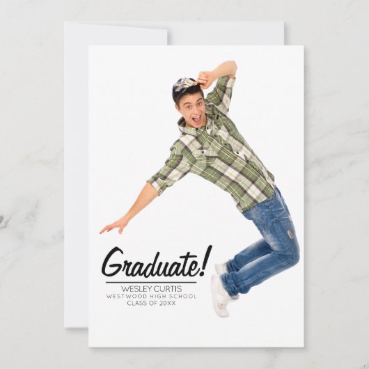 Vun en unieke aankondigingen van afstuderen (Voorkant)