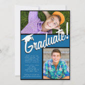 Vun en unieke aankondigingen van afstuderen (Achterkant)