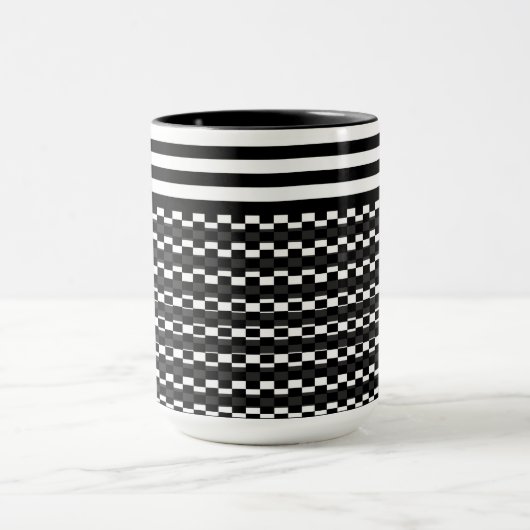 Vun en  zwart-wit mok (Midden)